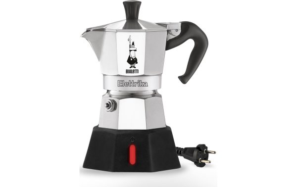Bialetti Espressokocher Elettrika 2 Tassen, Silber