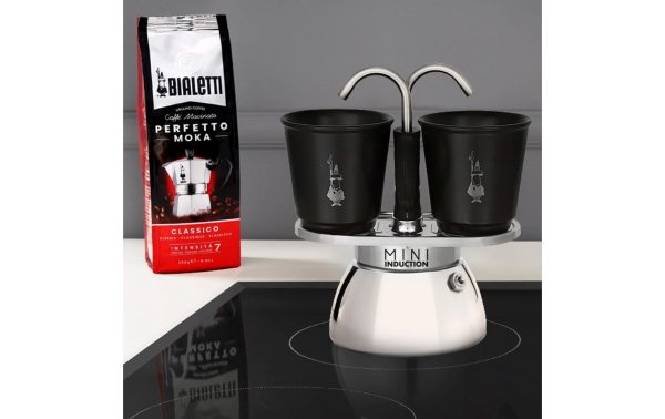 Bialetti Espressokocher Mini Express Induktion 2 Tassen, Schwarz – Bild 3