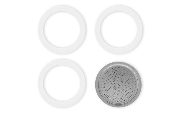 Bialetti Dichtung & Filterplatte zu Bialetti Moka, 3-4 Tassen