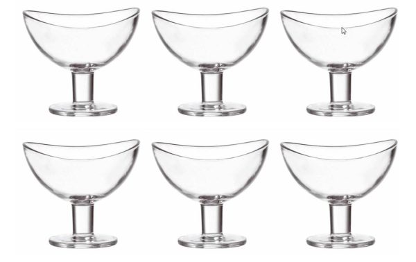 Leonardo Dessert-Schale Loop 6 Stück, Transparent