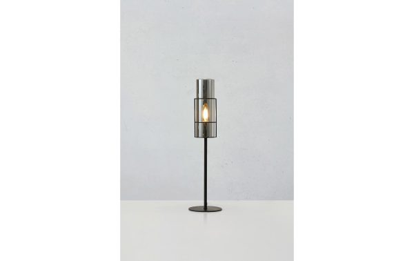 Markslöjd Tischleuchte Tubo 1L, E14, 50 cm, Schwarz/Smoke – Bild 2