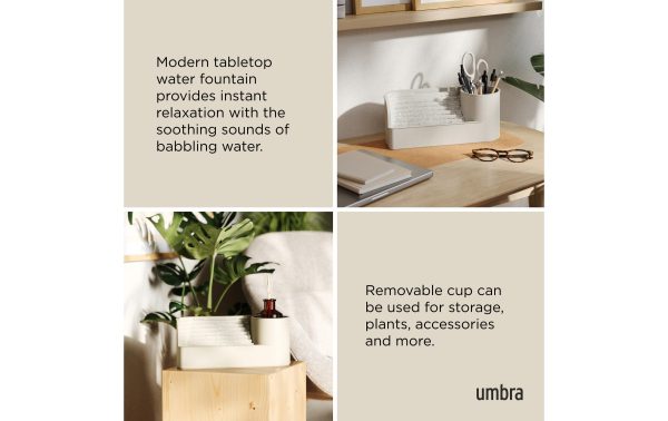 Umbra Zimmerbrunnen Stream Sand – Bild 8