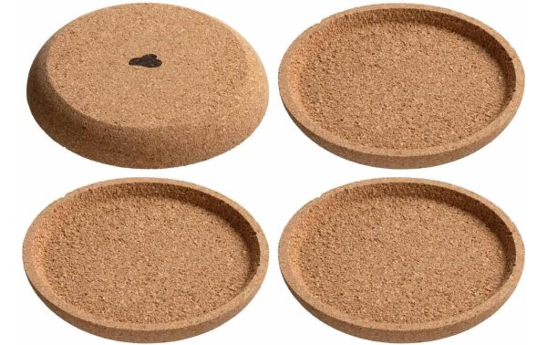 Leonardo Glasuntersetzer Gocce, Beige, 4 Stück
