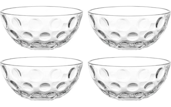 Leonardo Schale Cucina Optic 10 cm, 4 Stück, Transparent